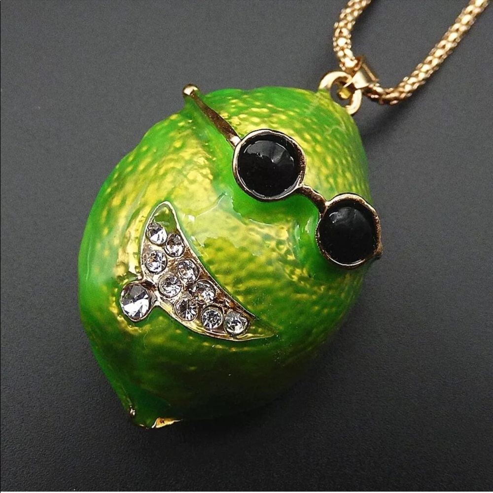 Cool Sunglasses Lemon Necklace